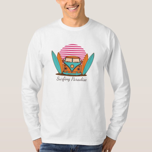 T-shirt Le paradis du surf (Devant)