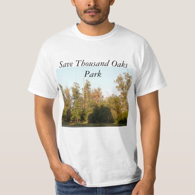 T-shirt Le parc des Mille Chênes sauve la forêt et l'habit (Devant)