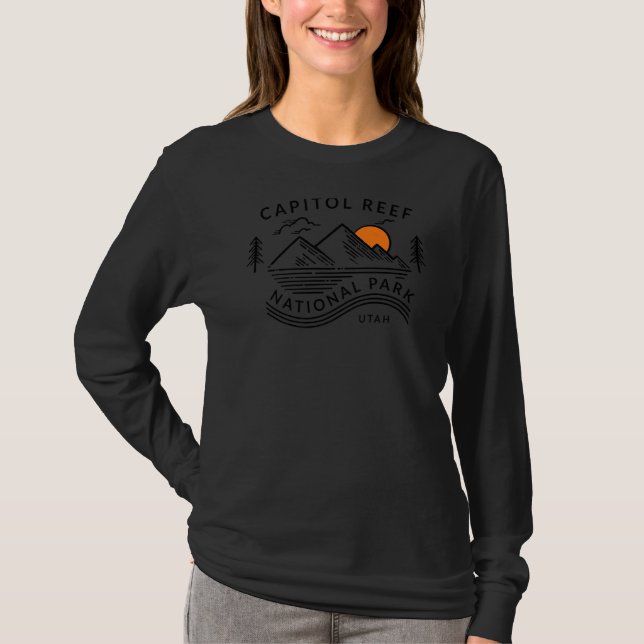 T-shirt Le Parc National Capitol Reef Utah (Devant)