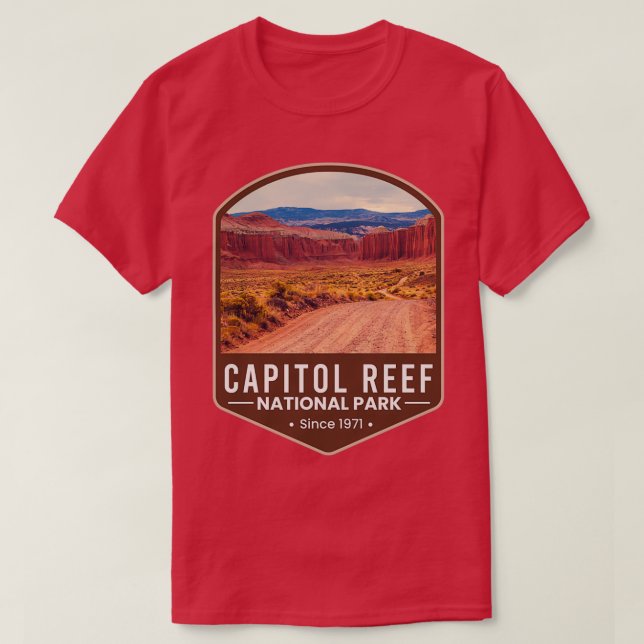 T-shirt Le Parc National Capitol Reef Utah (Design devant)