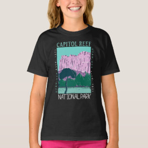 T-shirt Le Parc National Capitol Reef Utah Distress Retro