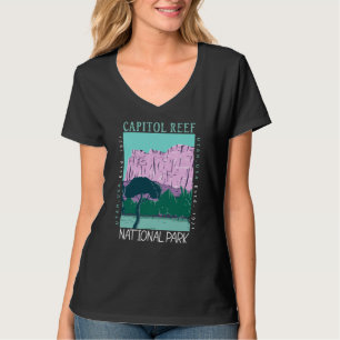 T-shirt Le Parc National Capitol Reef Utah Distress Retro