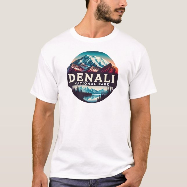 T-shirt Le Parc national de Denali (Devant)