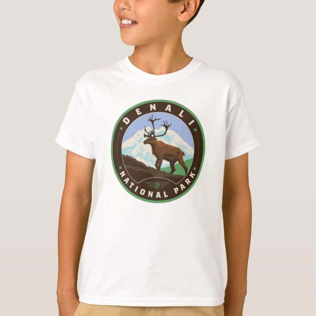 T-shirt Le Parc national de Denali (Devant)