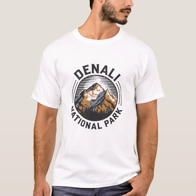 T-shirt Le Parc national de Denali (Devant)
