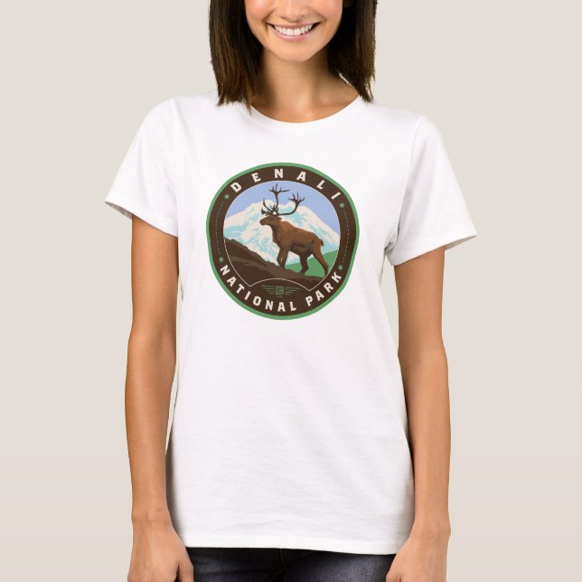 T-shirt Le Parc national de Denali (Devant)