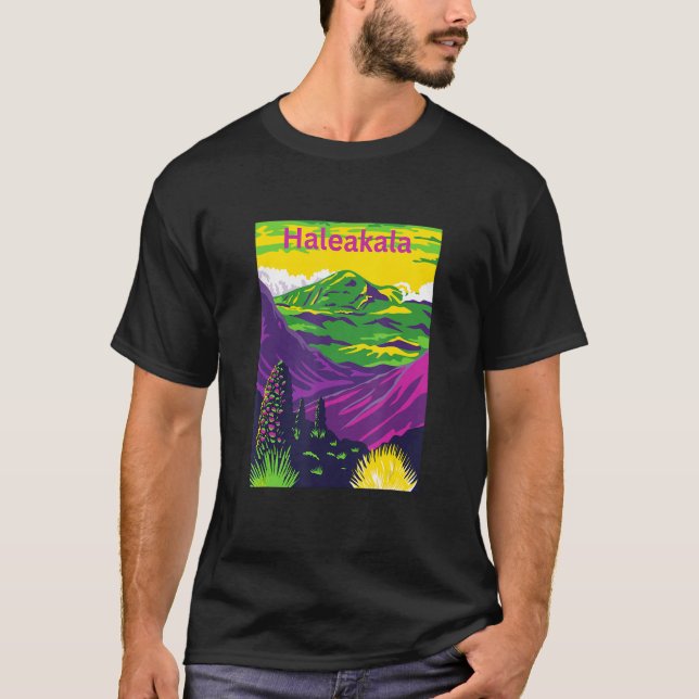 T-shirt Le Parc national de Haleakala (Devant)