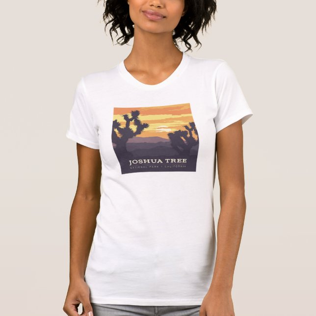 T-shirt Le Parc national de Joshua Tree | Californie (Devant)