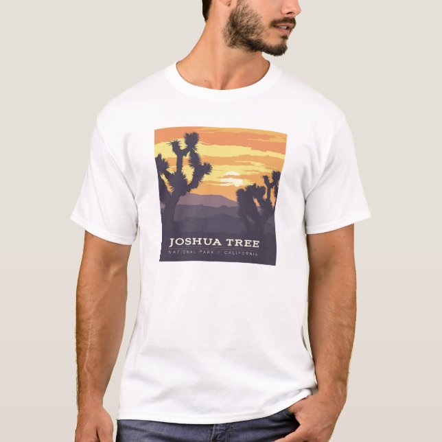 T-shirt Le Parc national de Joshua Tree | Californie (Devant)