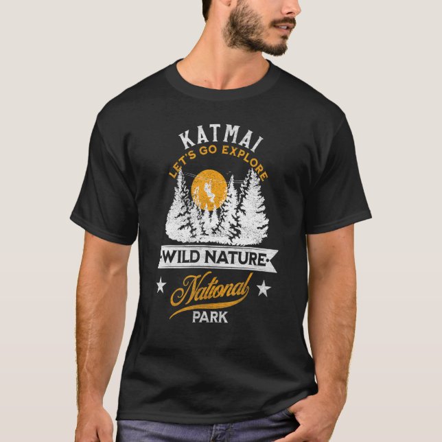 T-shirt Le Parc national de Katmai (Devant)