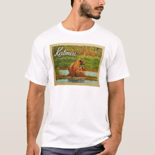 T-shirt Le parc national de Katmai soutient le cru