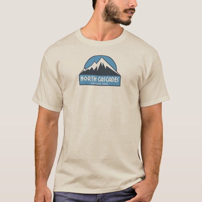 T-shirt Le Parc national de North Cascades (Devant)