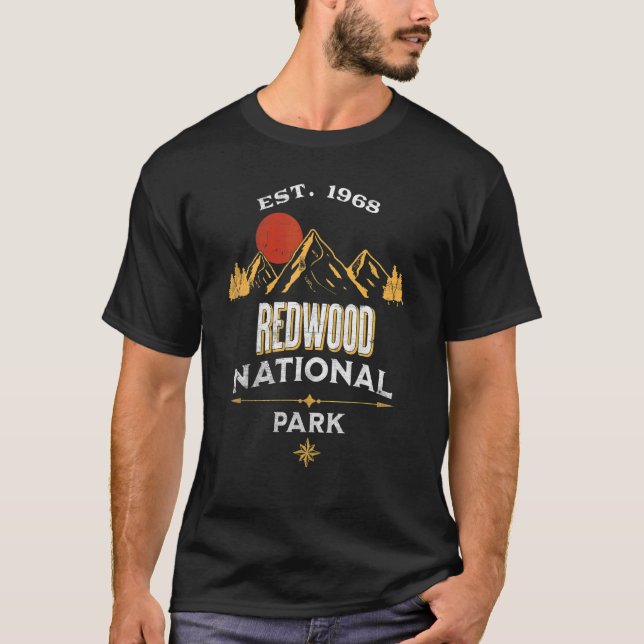 T-shirt Le parc national de Redwood (Devant)