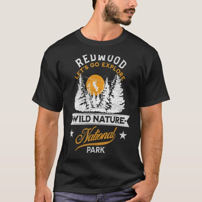 T-shirt Le parc national de Redwood (Devant)