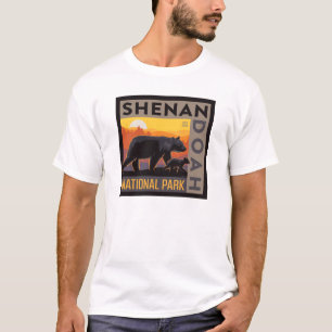 T-shirt Le Parc national de Shenandoah Mama Bear & Cubs