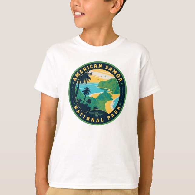 T-shirt Le Parc national des Samoa américaines (Devant)