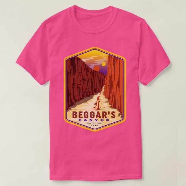 T-shirt Le parc national du Canyon Beggars (Design devant)