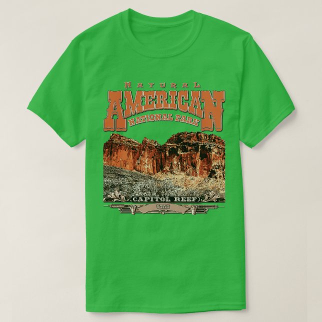T-shirt Le Parc national du Capitol Reef (Design devant)