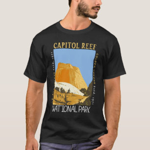 T-shirt Le Parc National du Capitol Reef Utah Vintage déso