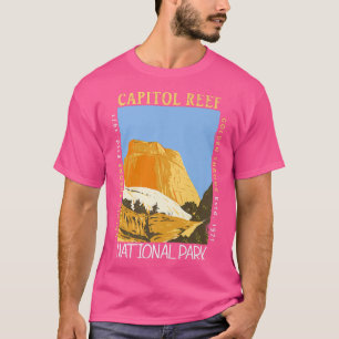 T-shirt Le Parc National du Capitol Reef Utah Vintage déso