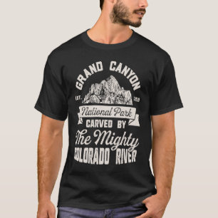T-shirt Le Parc National Du Grand Canyon Gravé Par Le Colo
