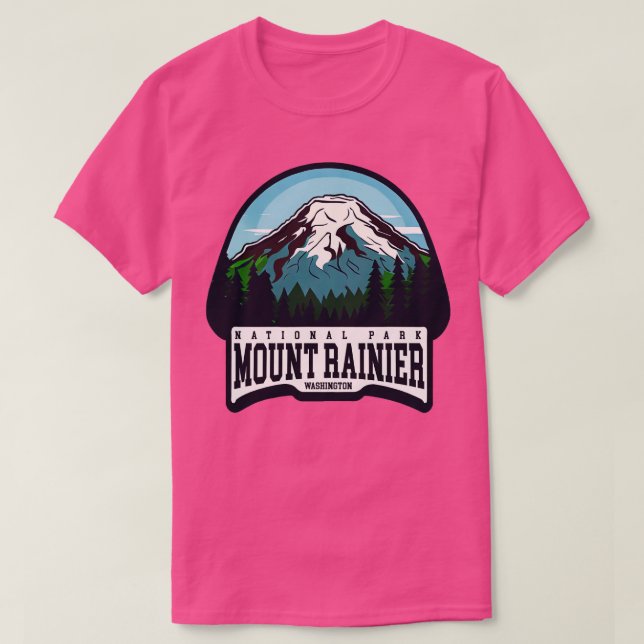 T-shirt Le Parc national du Mont Rainier (Design devant)