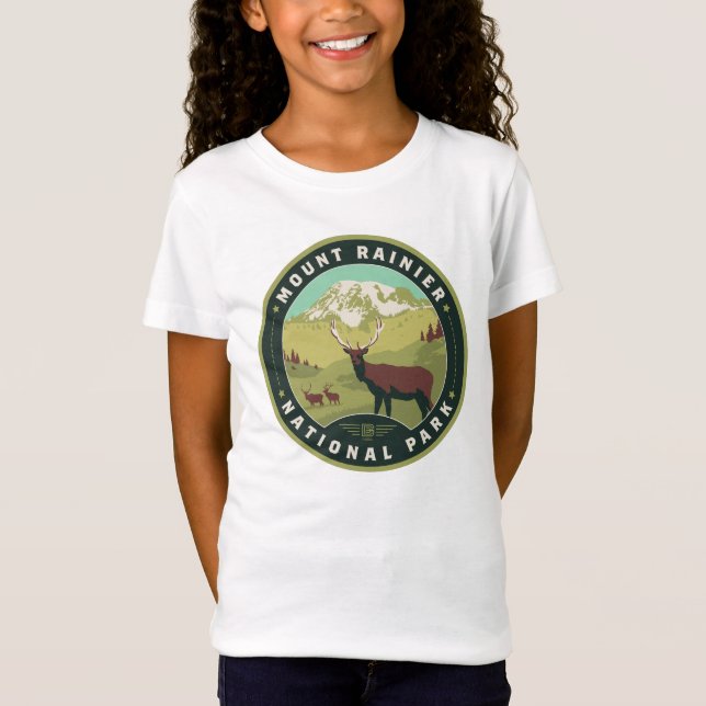 T-Shirt Le Parc national du Mont Rainier (Devant)
