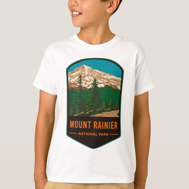 T-shirt Le Parc national du Mont Rainier (Devant)