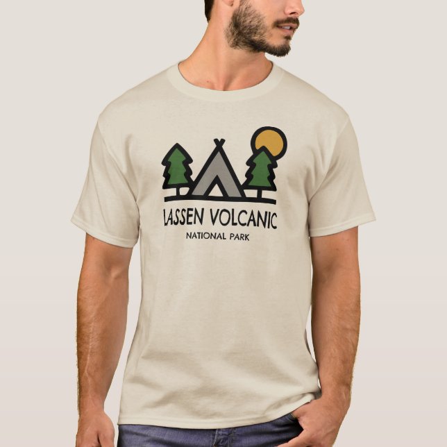 T-shirt Le Parc national volcanique de Lassen (Devant)