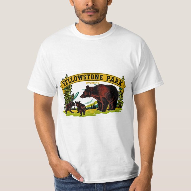 T-shirt Le parc Yellowstone (Devant)