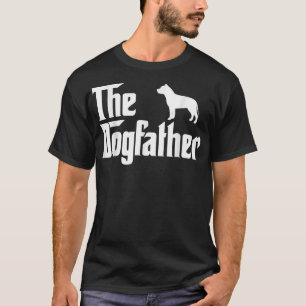 T-shirt Le Parrain Chien pit bull Drôle de père Chien Ama
