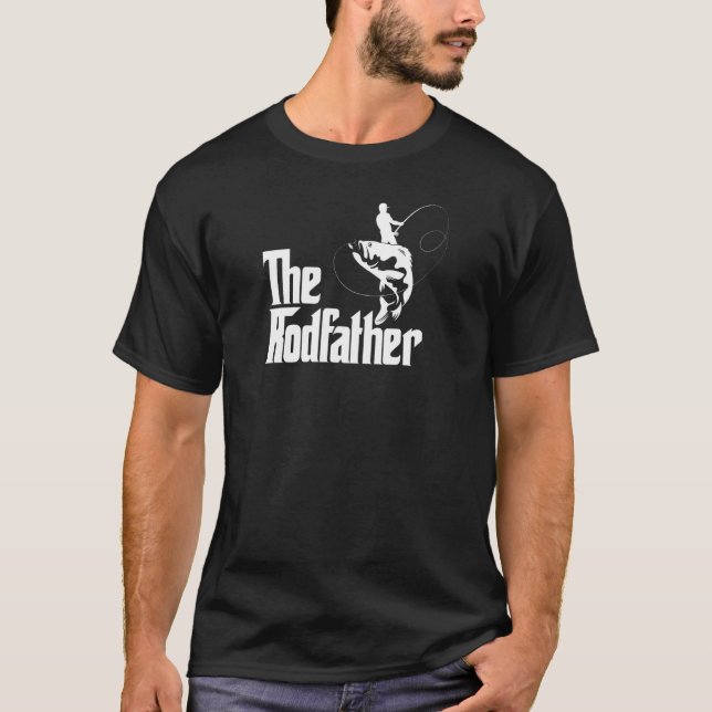 T-shirt Le Parrain de la pêche Conception de papa pêcheur (Devant)