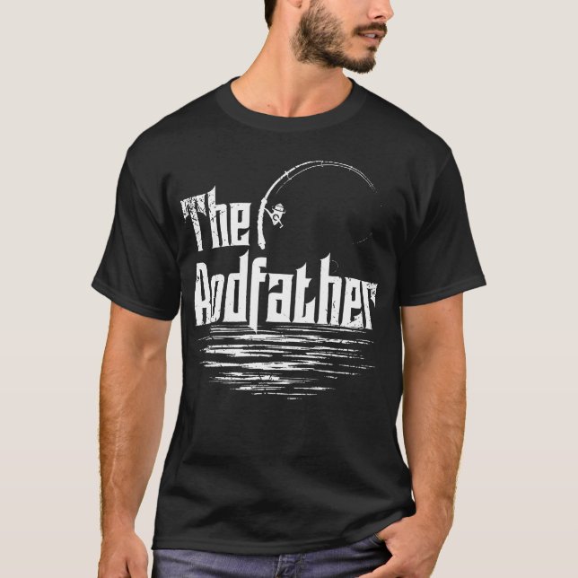 T-shirt Le Parrain De La Pêche Drôle (Devant)