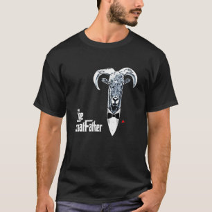 T-shirt Le Parrain Drôle Chèvre Père Aimants