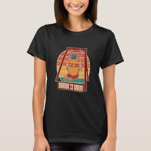 T-shirt Le Partage, c'est le Swinger à l'envers de l'anana