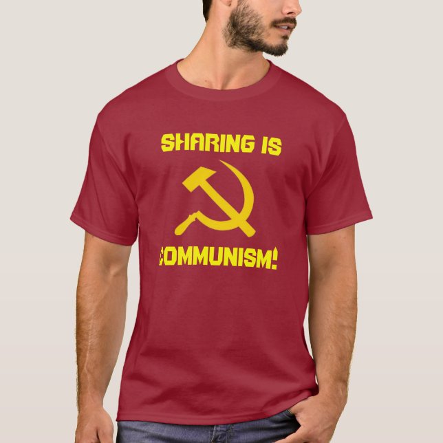 T-shirt Le partage est communisme ! (Devant)