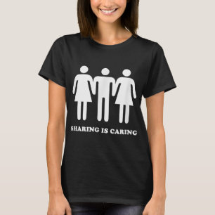 T-shirt Le Partage Se Soucie Par Polyamory Gay Polyamoro
