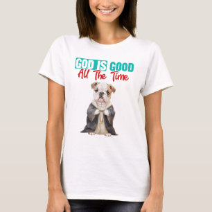 T-shirt Le Pasteur Bulldog Dieu est bon