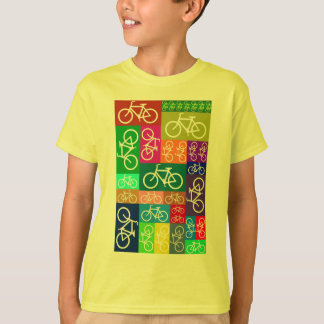 T-shirt Le patchwork va à vélo l'art