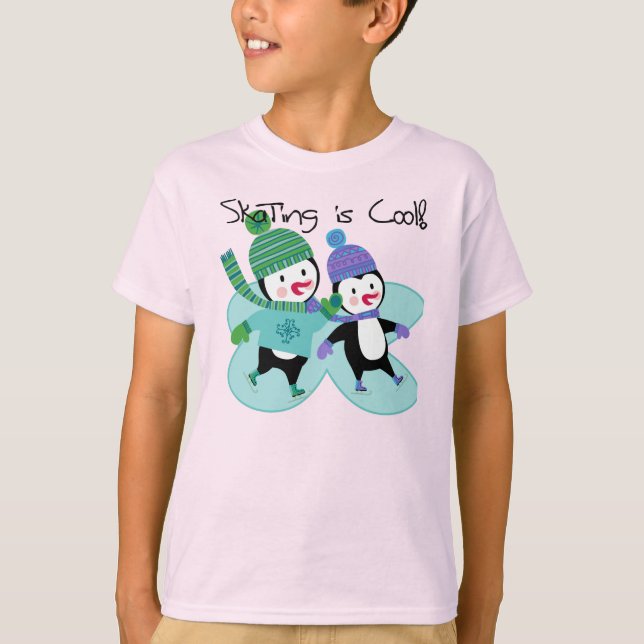 T-shirt Le patinage de pingouins est frais (Devant)
