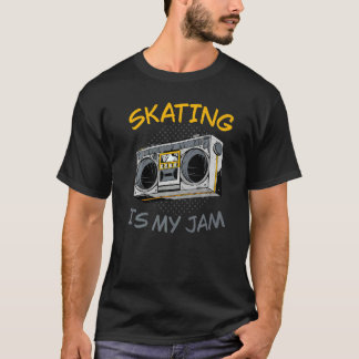 T-shirt Le patinage est mon patinage à roulettes