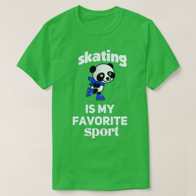 T-shirt le patinage est Mon sport favori Triblend (Design devant)