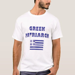 T-shirt Le patriarche grec personnalise le nom bleu