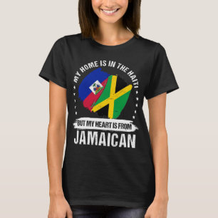 T-shirt Le patriote jamaïcain Haïti Drapeau Racines haïtie