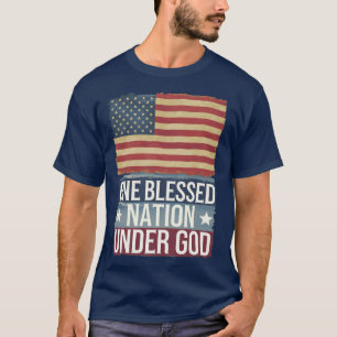 T-shirt Le patriotisme américain a béni un national sous d