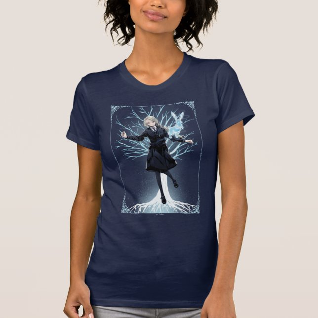 T-shirt Le Patronus lapin d'Anime Luna Lovegood (Devant)