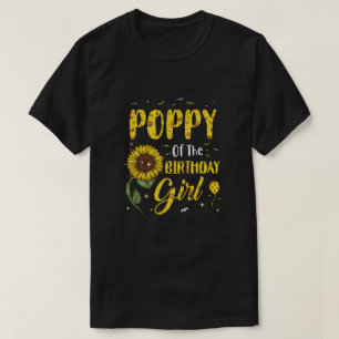 T-shirt Le Pavot De La Fille D'Anniversaire Cadeaux De Tou