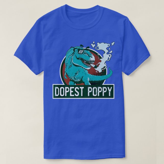 T-shirt Le pavot Dopest t rex (Design devant)