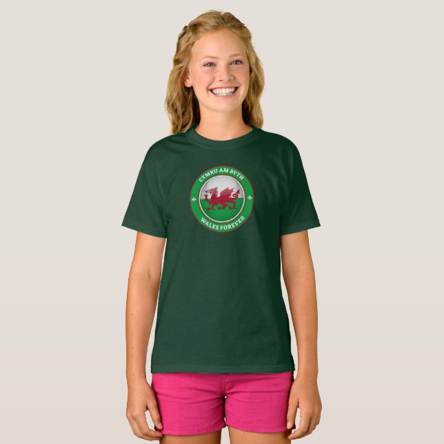 T-shirt Le Pays de Galles (Devant entier)