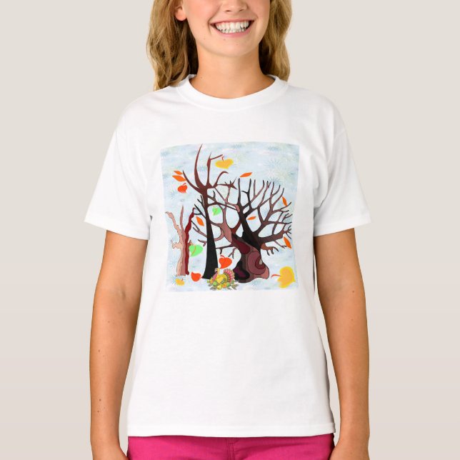 T-shirt Le pays des merveilles de l'automne (Devant)